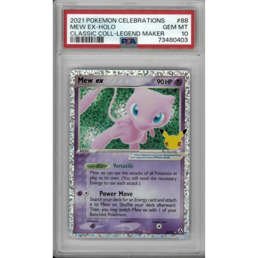 2021 Mew EX Holo 88 Celebrations PSA 10