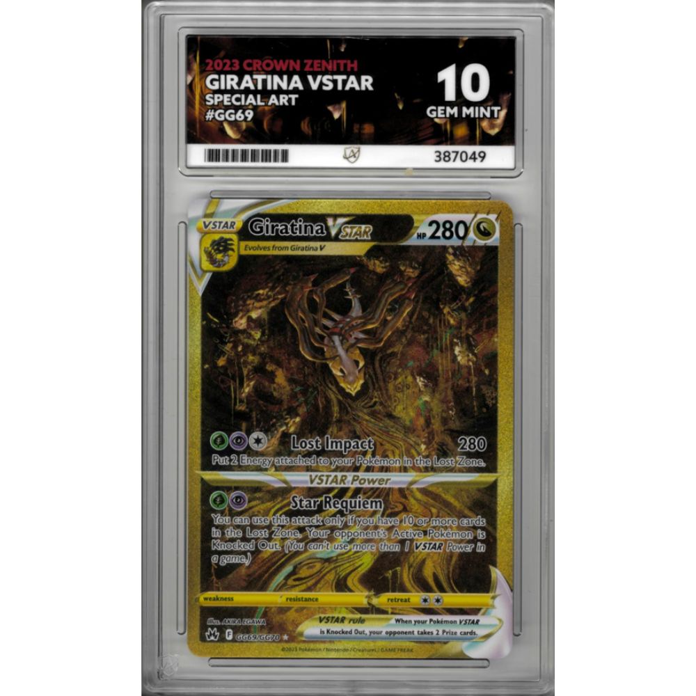 2023 Giratina VSTAR GG69 Crown Zenith ACE GRADED 10