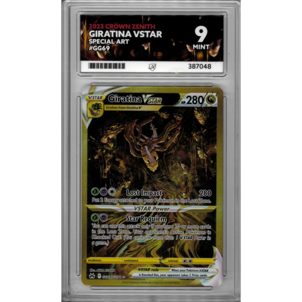 2023 Giratina VSTAR GG69 Crown Zenith ACE GRADED 9