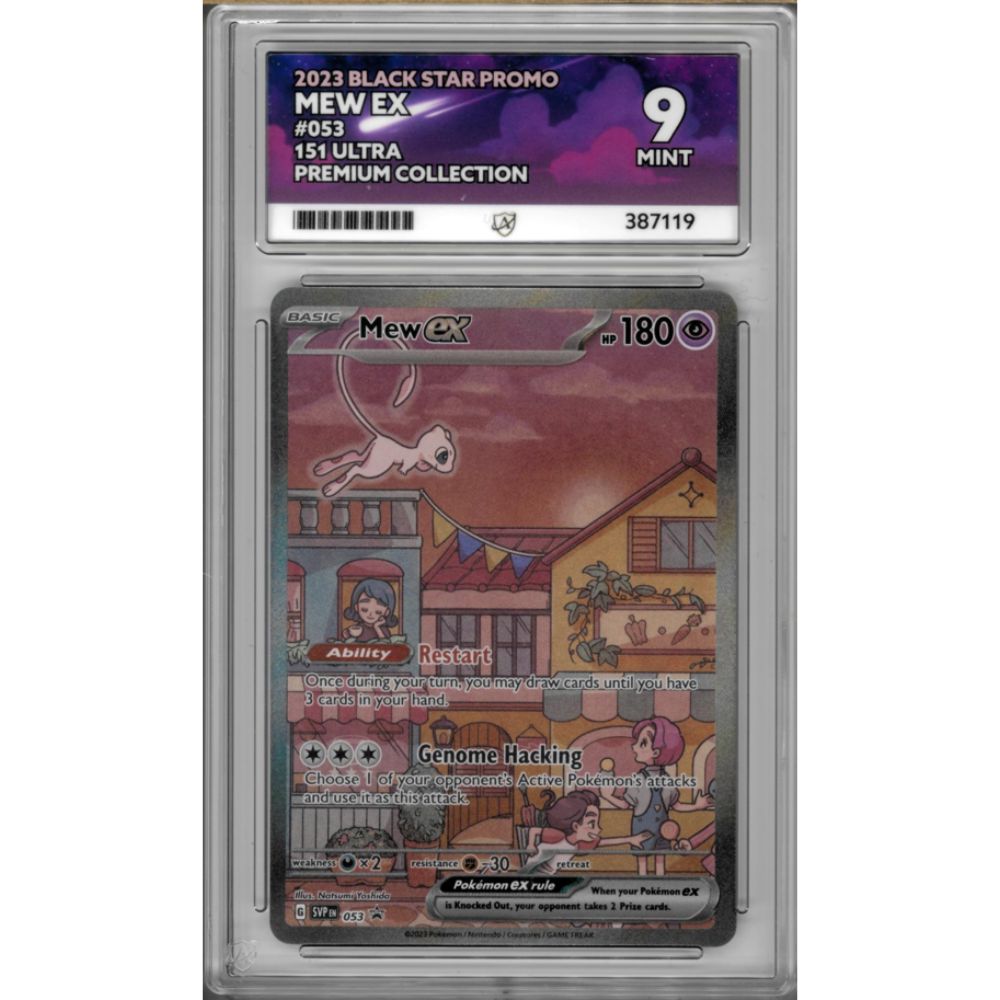 2023 Mew EX 053 Scarlet & Violet Black Star Promo ACE GRADED 9