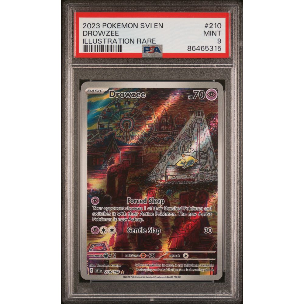 2023 Pokemon Svi En-Scarlet & Violet #210 Drowzee Illustration Rare PSA 9