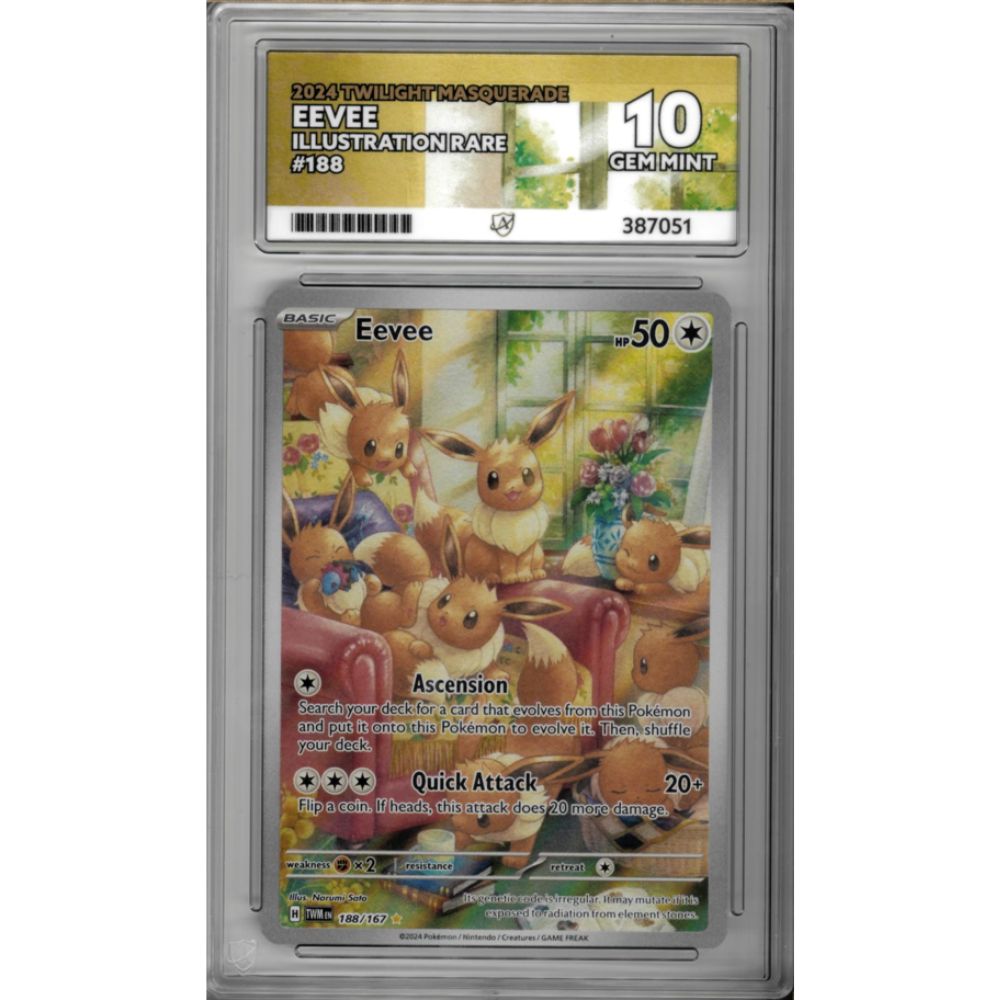 2024 Eevee 188 Twilight Masquerade ACE GRADED 10