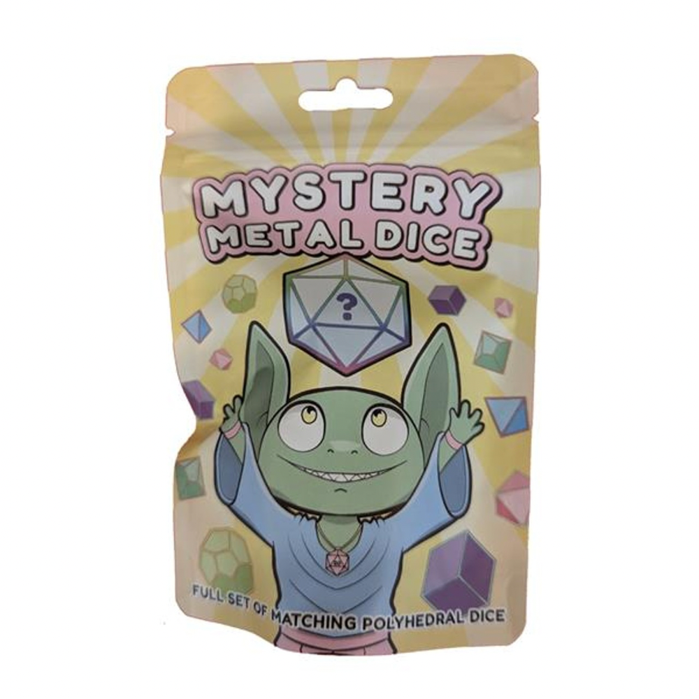 Mystery Dice Full Set Of Matching Metal Polyhedral Dice