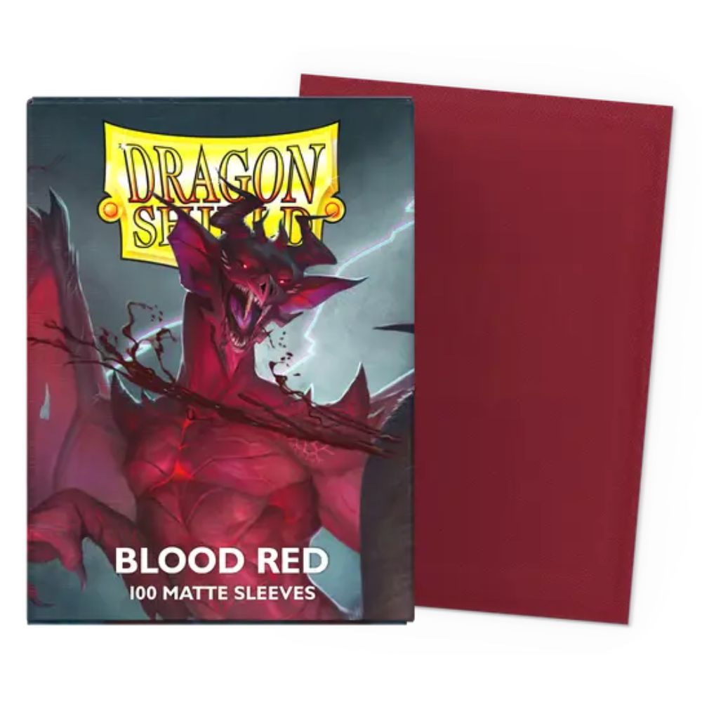Dragon Shield Japanese Size Blood Red Matte Sleeves