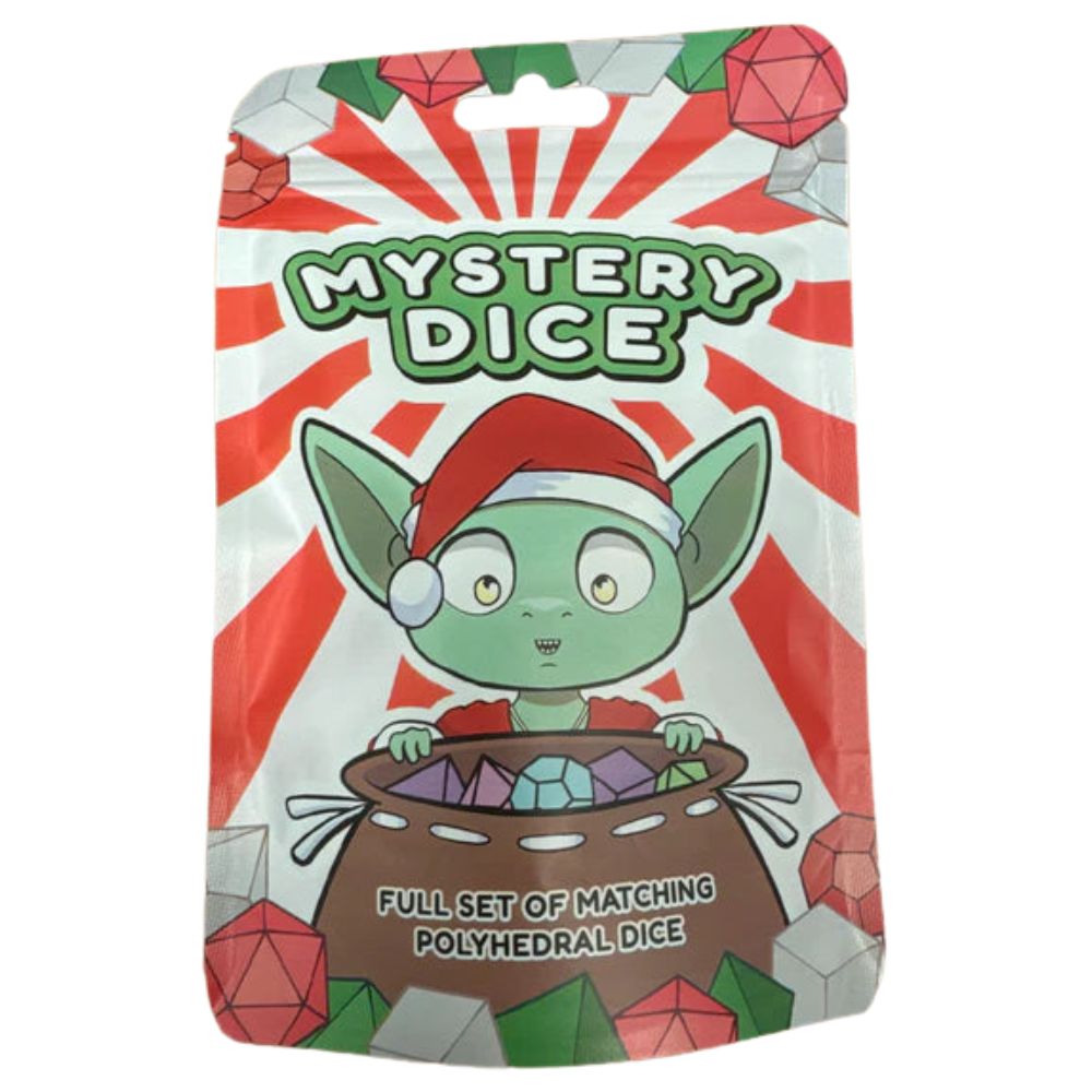 Mystery Dice Goblin Full Set Of Matching Polyhedral Christmas Dice