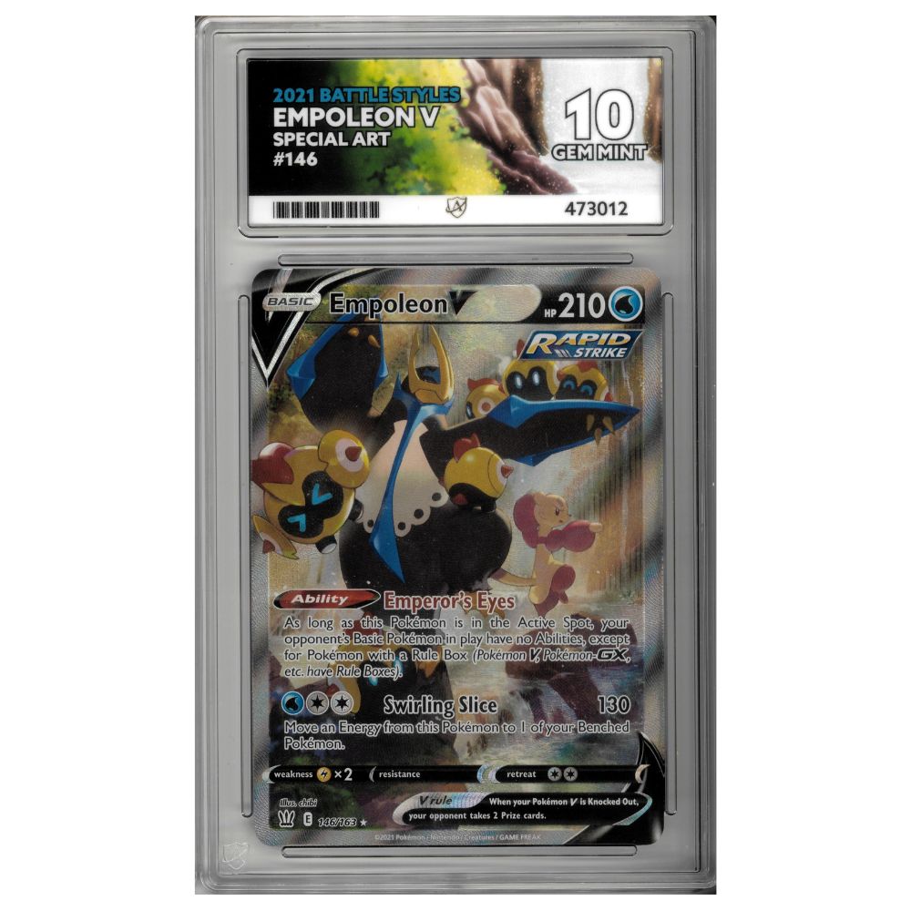 Pokemon Empoleon V 146 Battle Styles ACE GRADED 10