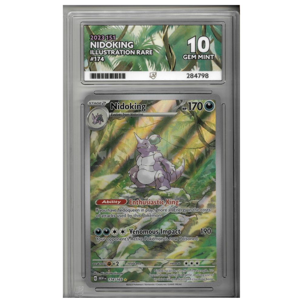 Pokemon Nidoking 174 151 ACE GRADED 10