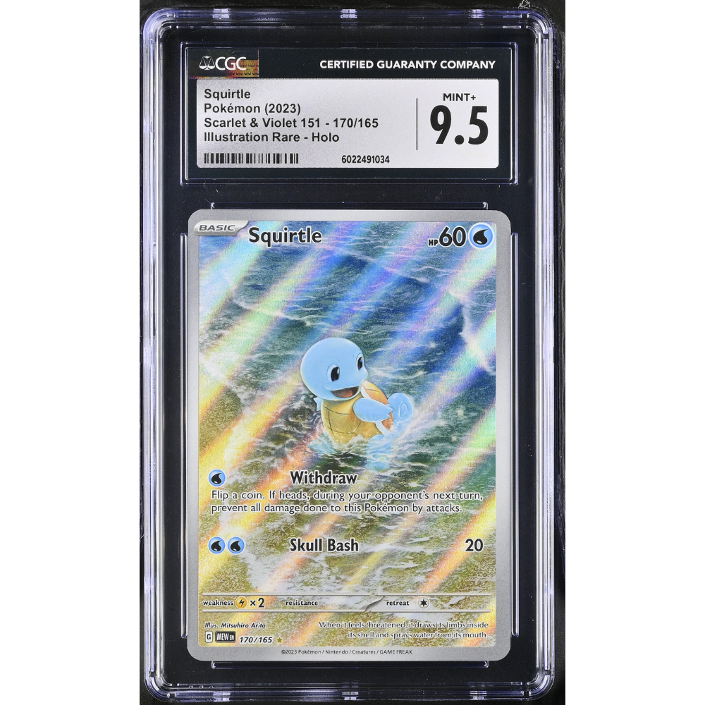 Pokemon Squirtle 170 Scarlet & Violet 151 CGC 9.5