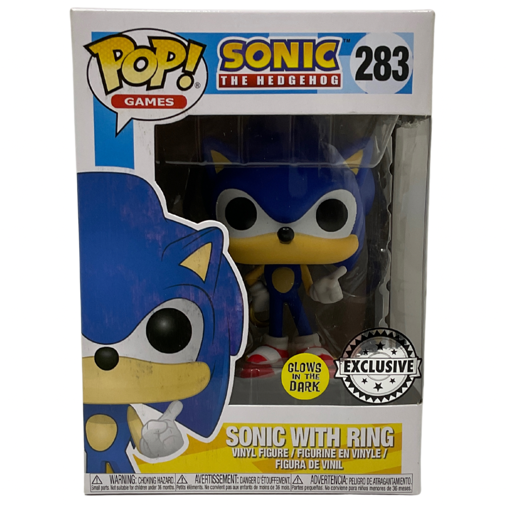 Funko Pop! Games Sonic The Hedgehog Sonic With Ring Exclusive 283