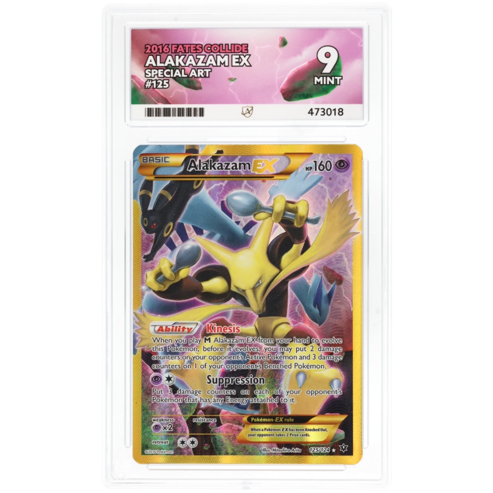 2016 Pokémon Alakazam ex Fates Collide 125/124 – Special Art – ACE Mint 9