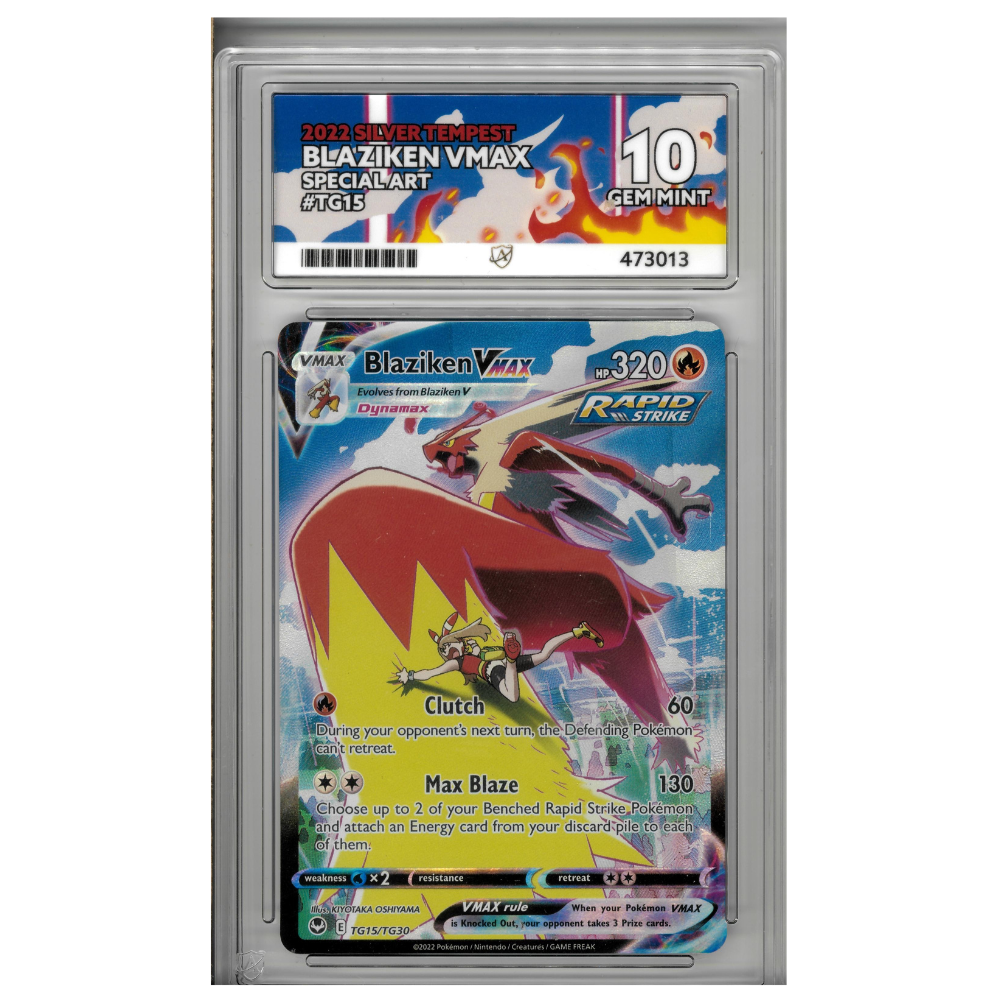 2022 Blaziken VMAX TG15 Silver Tempest ACE 10
