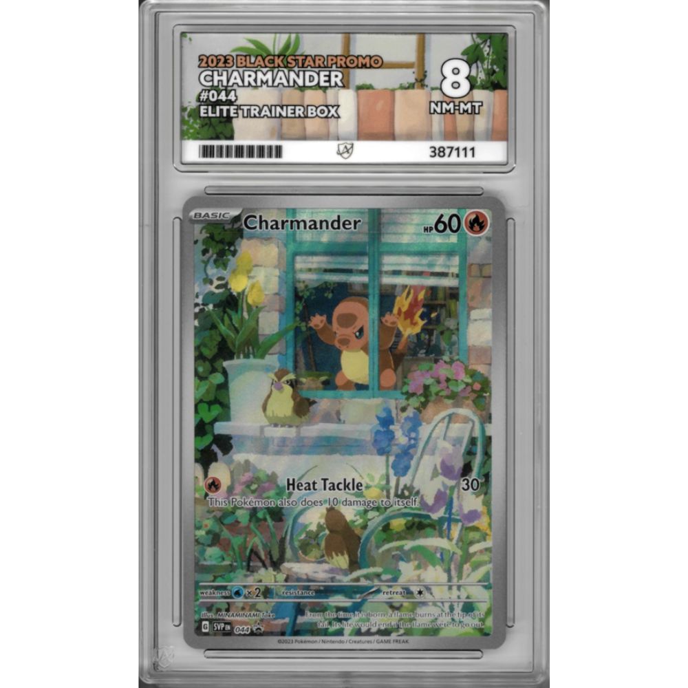 2023 Charmander 044 Scarlet & Violet Black Star Promo ACE GRADED 8