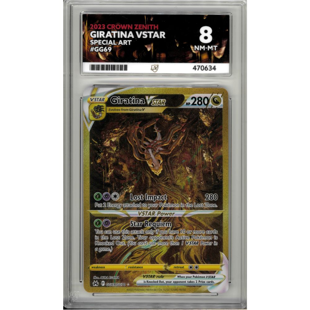 2023 Giratina VSTAR GG69 Crown Zenith ACE GRADED 8