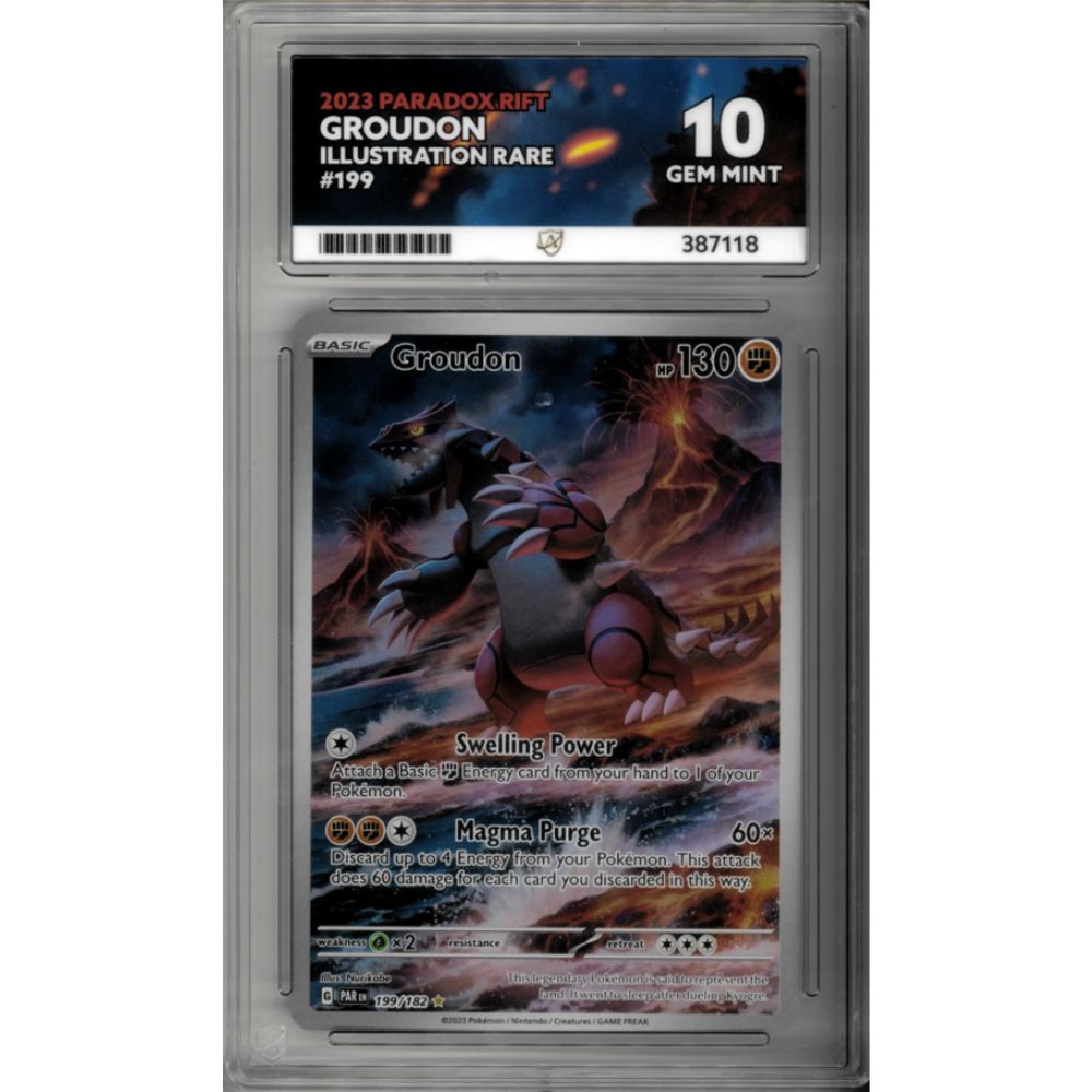 2023 Groudon 199 Paradox Rift ACE GRADED 10
