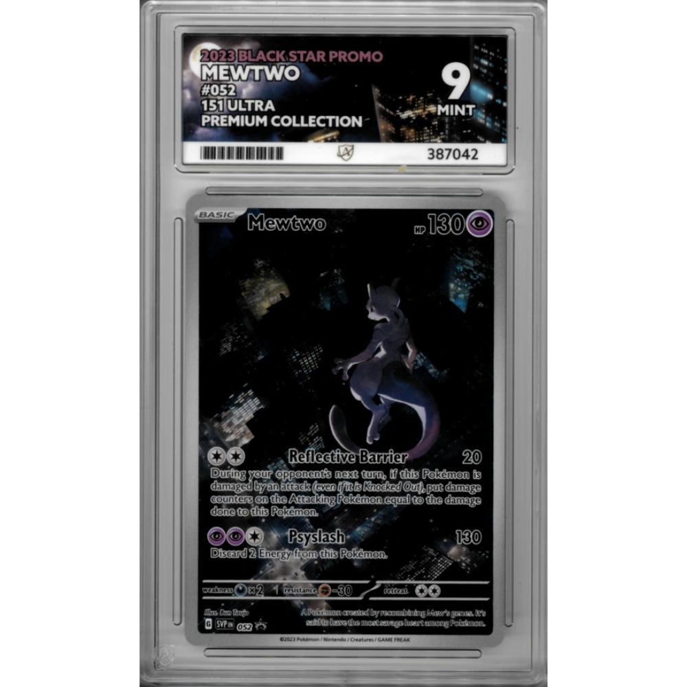 2023 Mewtwo SVP052 Scarlet & Violet Black Star Promo ACE GRADED 9