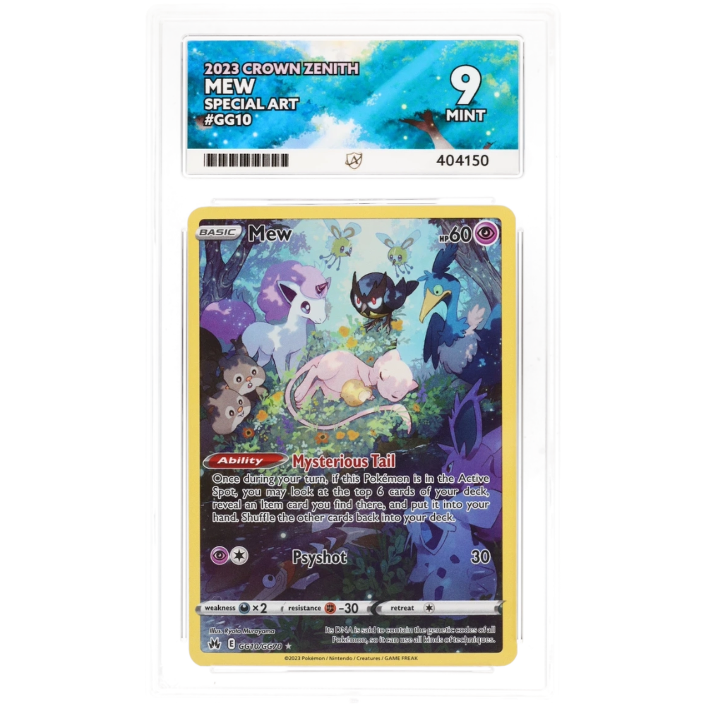 2023 Pokémon Crown Zenith Mew GG10/GG70 – Galarian Gallery – ACE Mint 9
