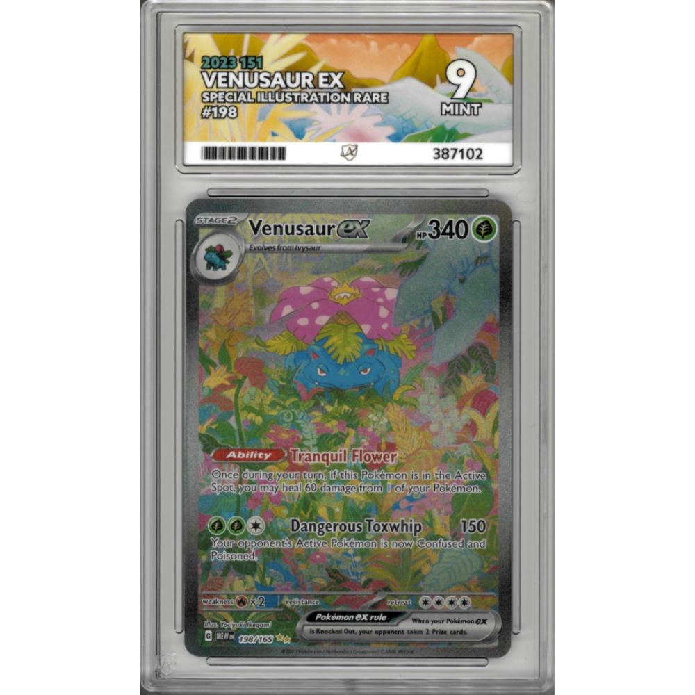 2023 Venusaur EX 198 151 ACE GRADED 9