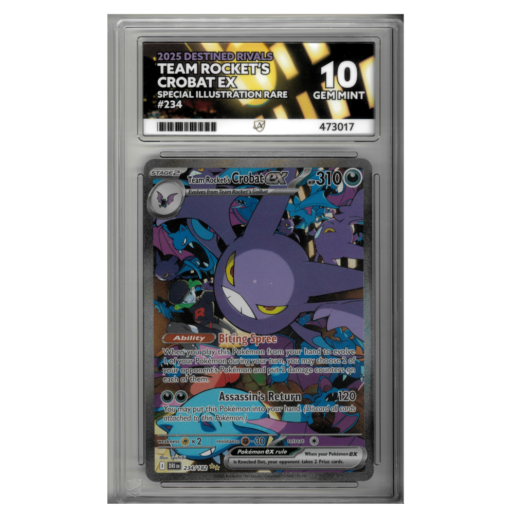 2025 Team Rockets Crobat ex 234 Destined Rivals ACE 10