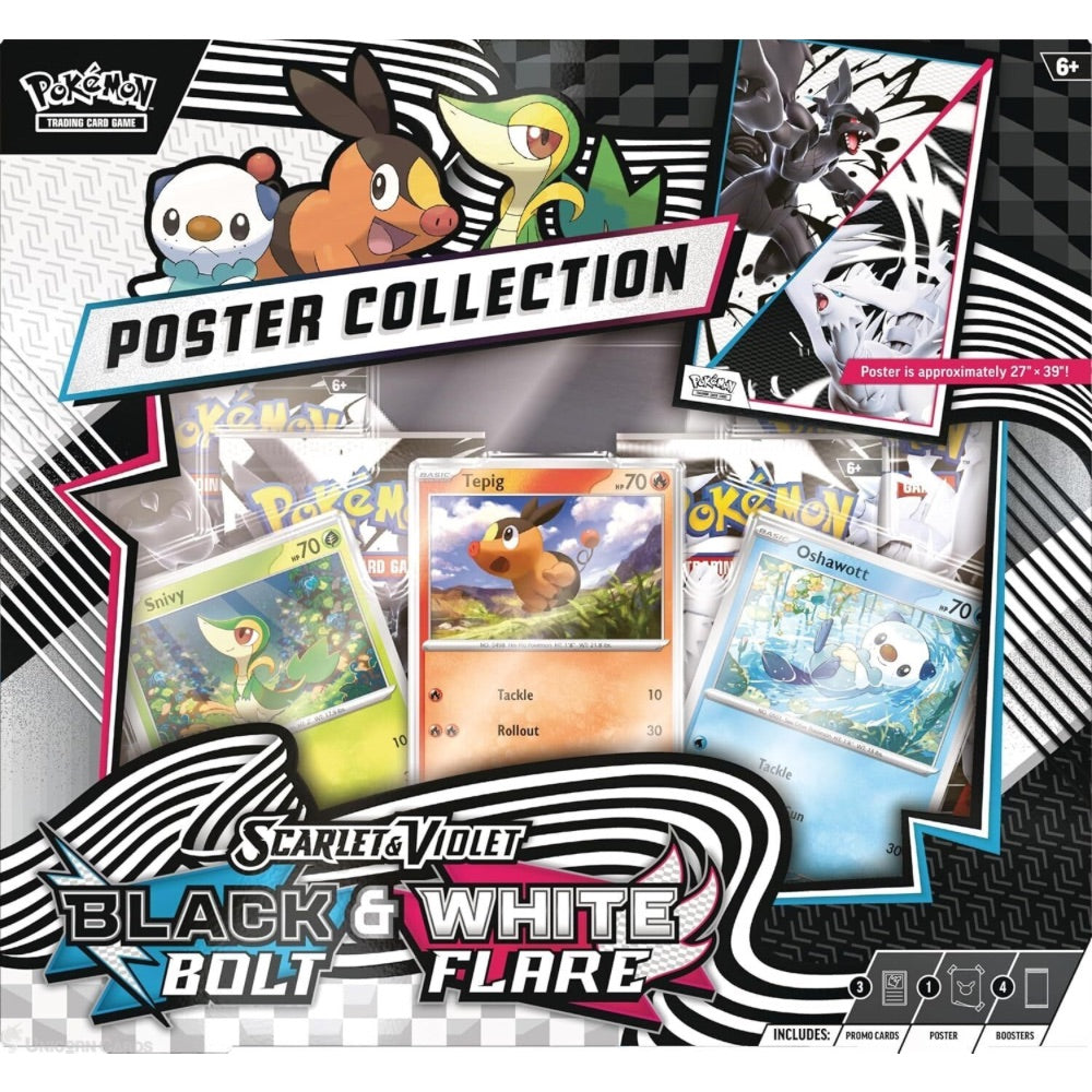 Pokemon Scarlet & Violet Black Bolt & White Flare Poster Collection Box