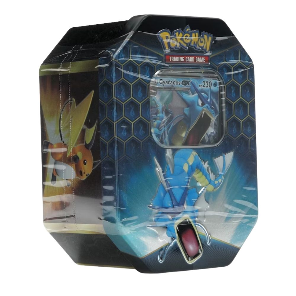 Pokemon Sun & Moon Hidden Fates Gyarados GX Tin