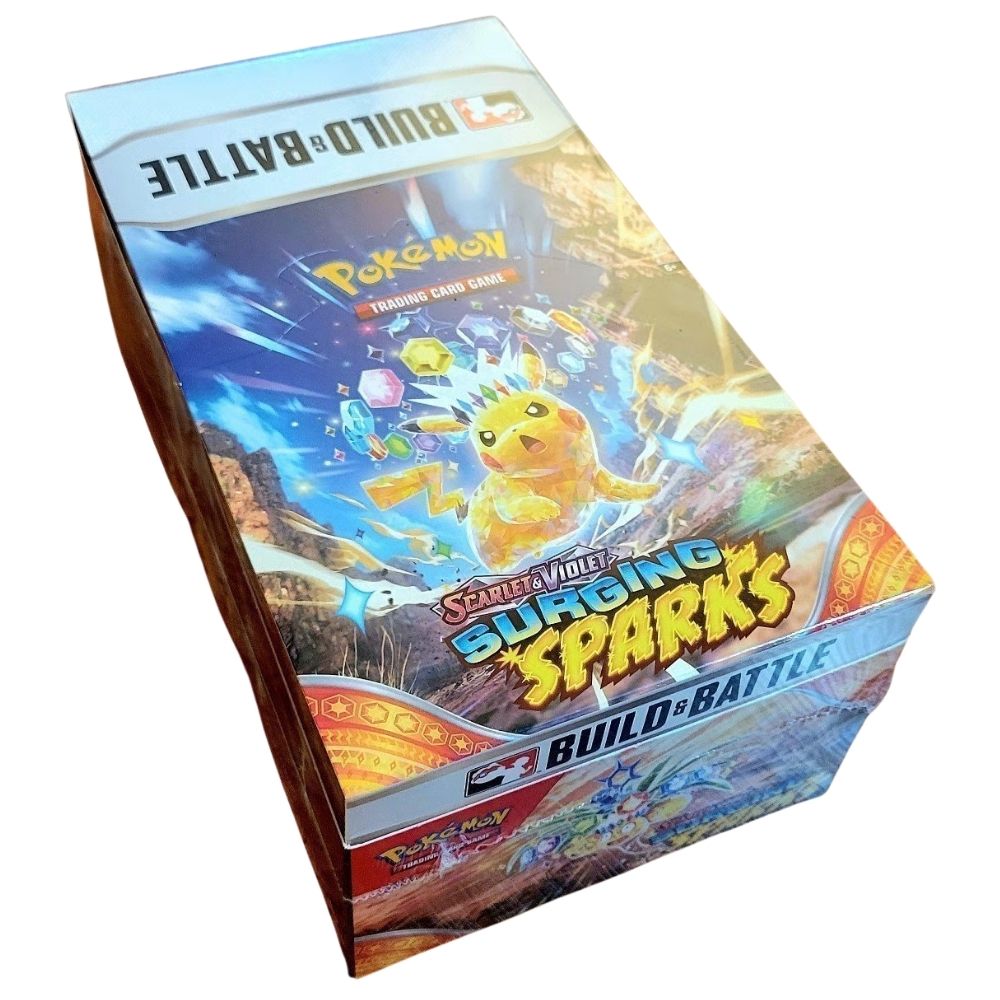 Pokemon Surging Sparks Sealed Build & Battle Case + Acrylic Case