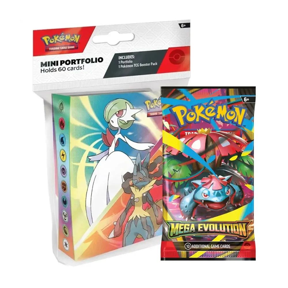 Pokemon Mega Evolutions Booster Pack And Mini Portfolio