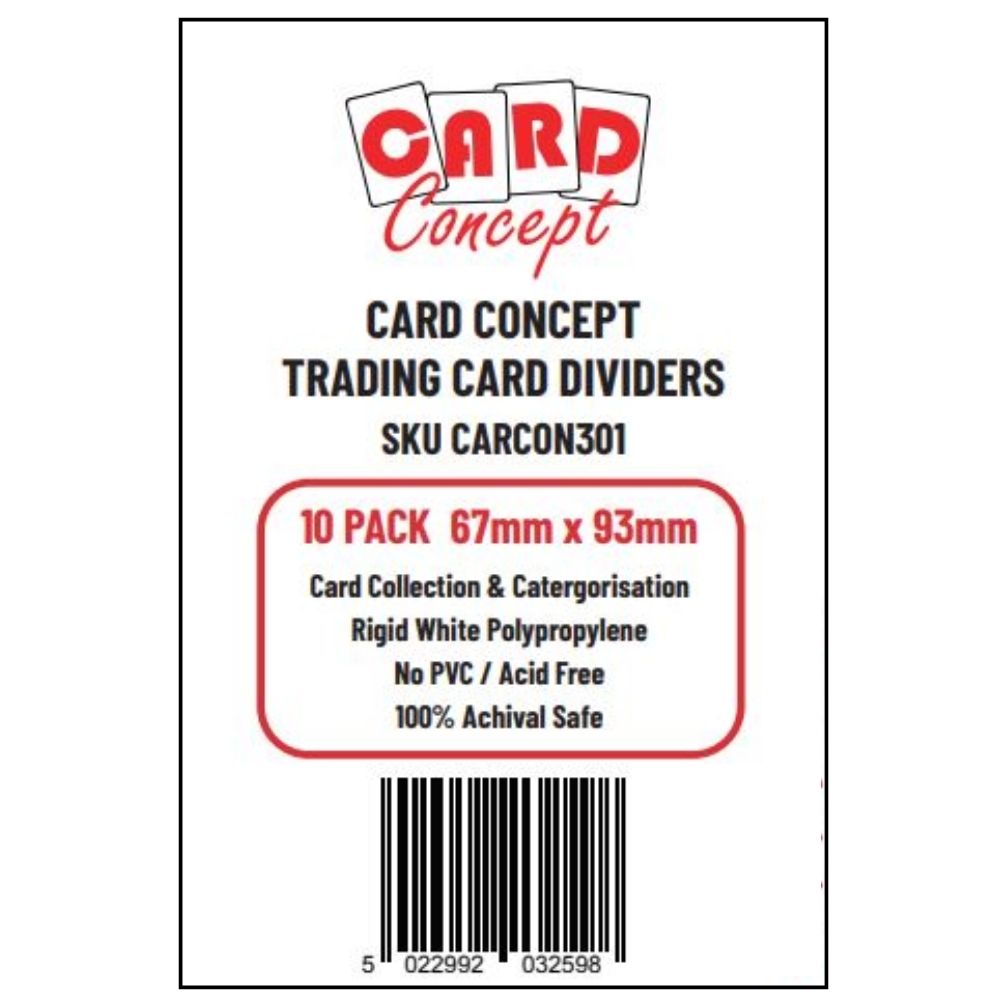 Card Concept Trading Card Dividers