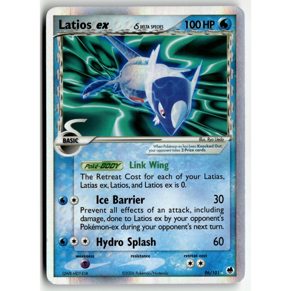 Pokemon Latios ex 96/101 Holo Rare EX Dragon Frontiers HP