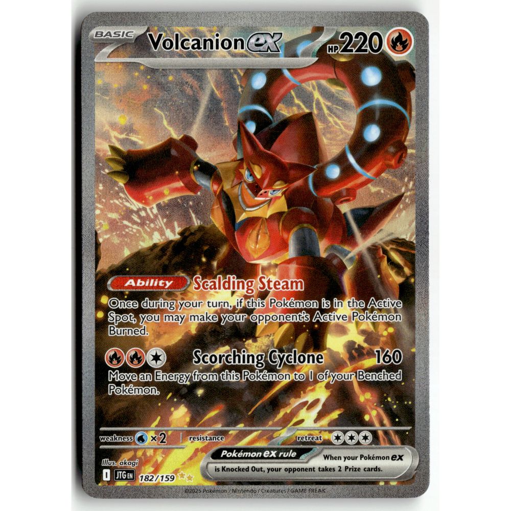 Pokemon Volcanion ex 182/159 Special Illustration Rare Journey Together NM