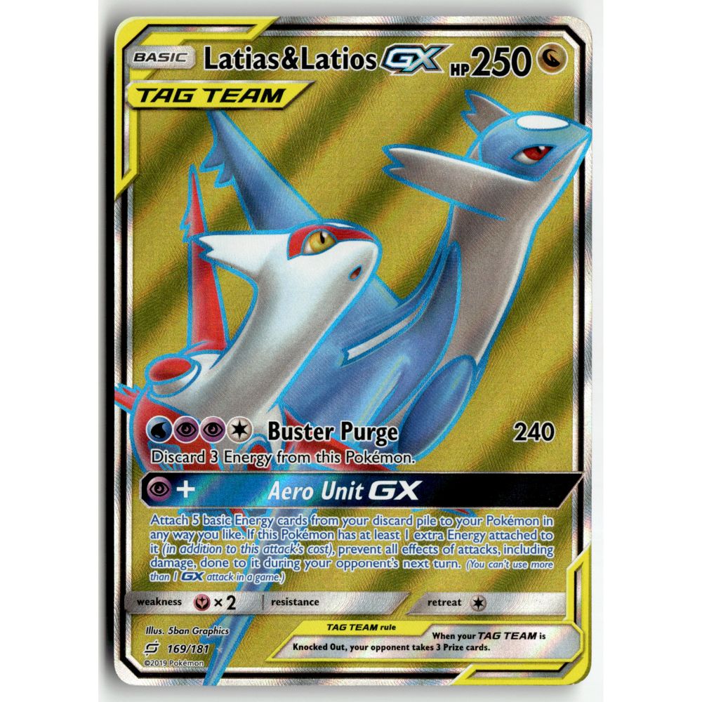 Pokemon Latias & Latios GX 169/181 Rare Ultra Team Up NM