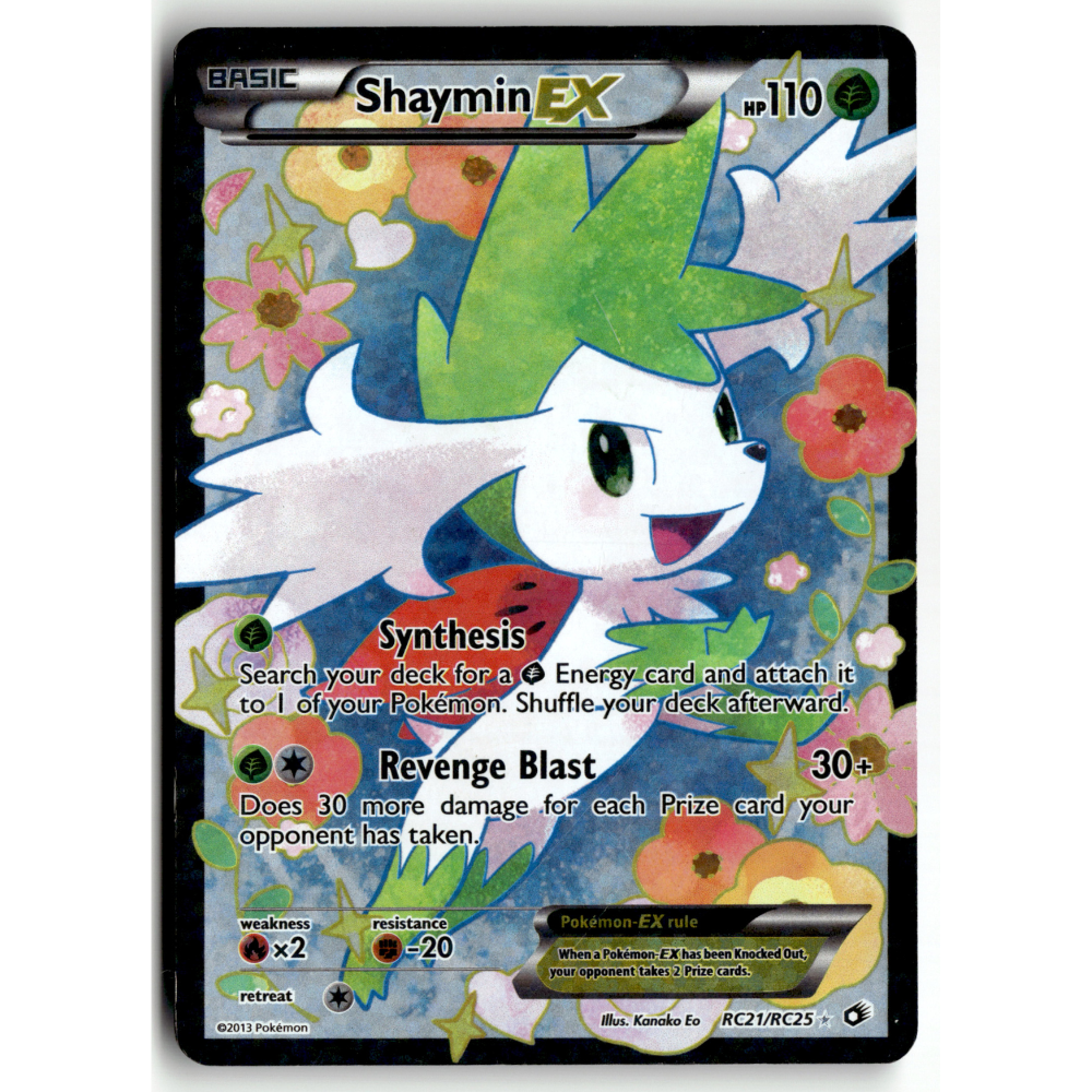 Pokemon Shaymin EX RC21/RC25 Rare Ultra Legendary Treasures MP