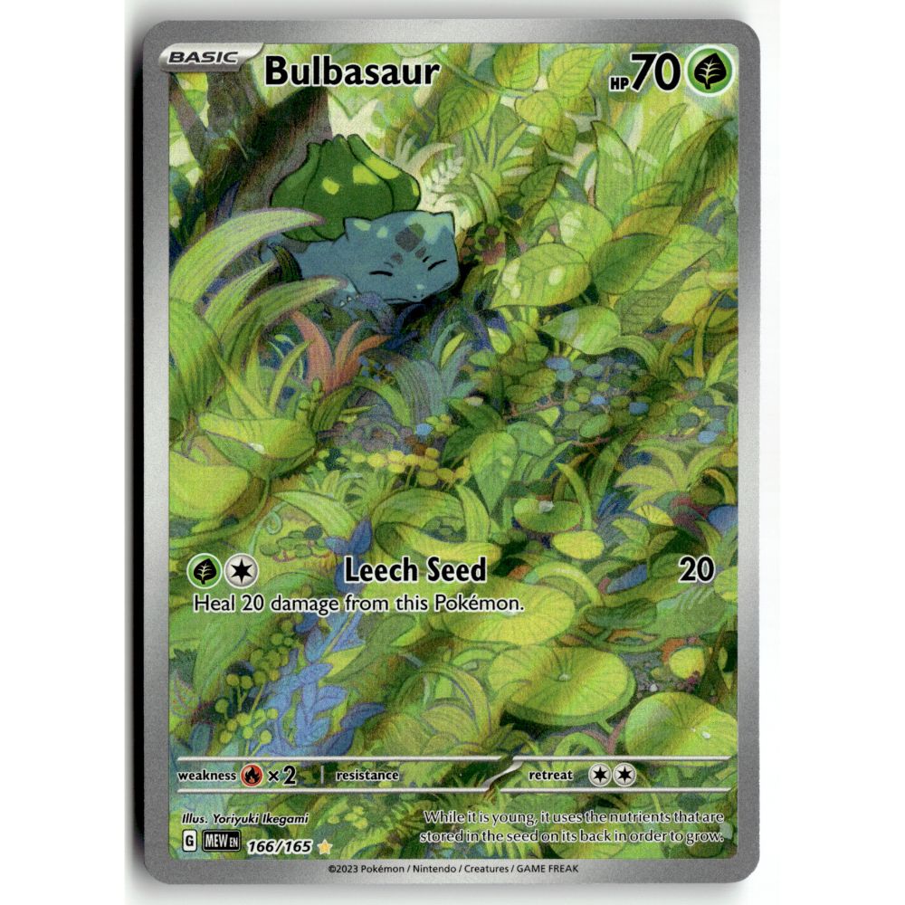 Pokemon Bulbasaur 166/165 Illustration Rare 151 NM
