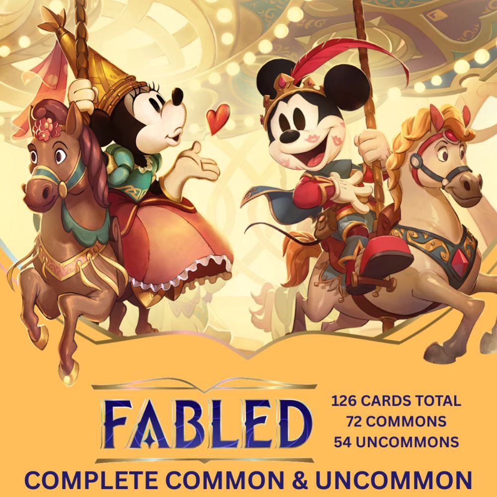 Disney Lorcana Complete Set  Of Common & Uncommons