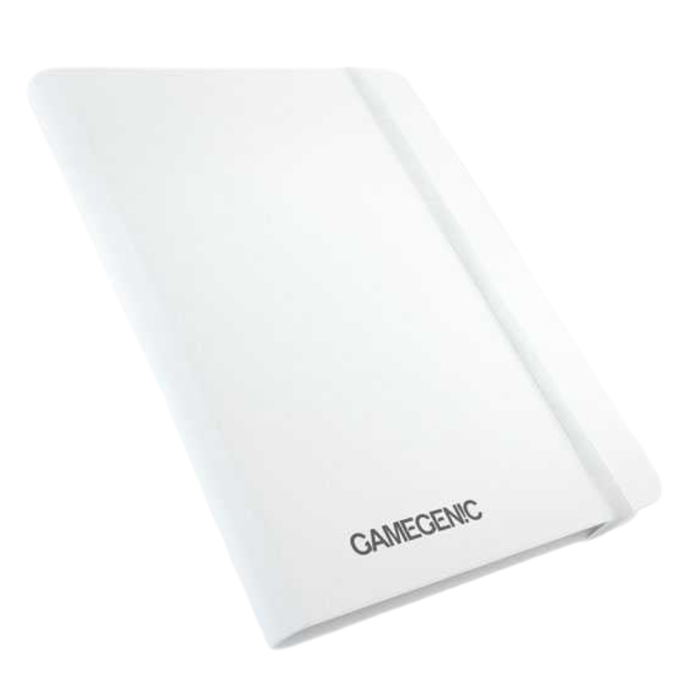 Gamegenic 18 Pocket White Strap Binder