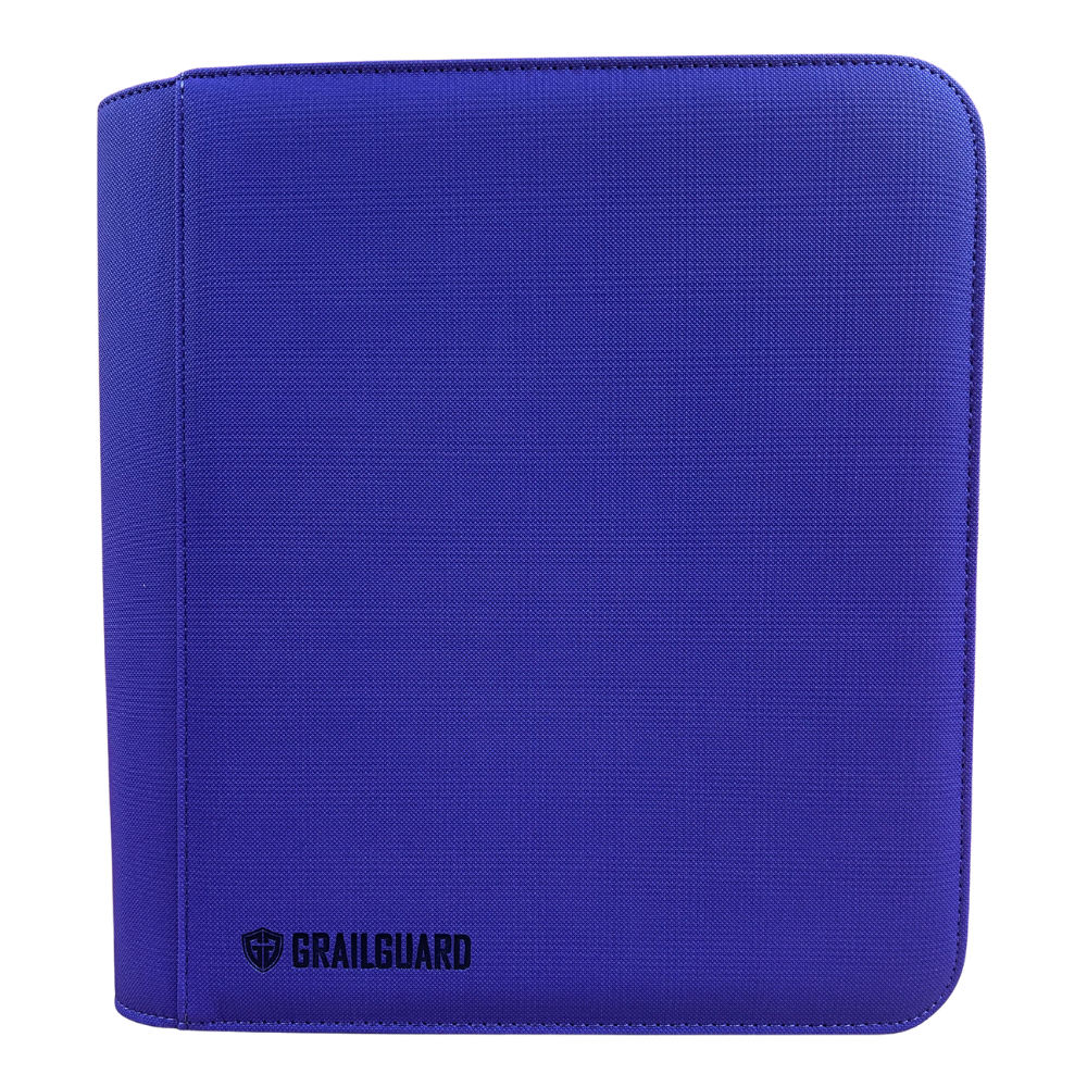 Grailguard Premium Purple 4 Pocket Toploader Zip Binder