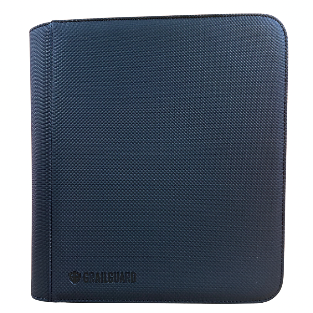 Grailguard Premium Black 4 Pocket Toploader Zip Binder