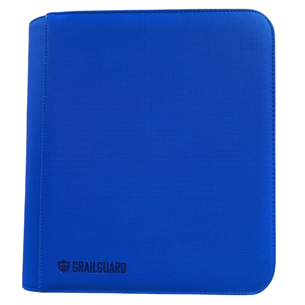 Grailguard Premium Blue 4 Pocket Toploader Zip Binder