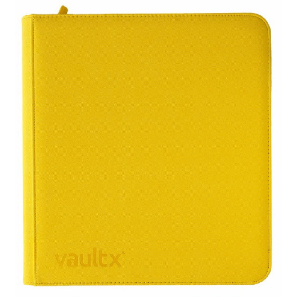 Vault X 12 Pocket Sideloading Zip Binder Yellow