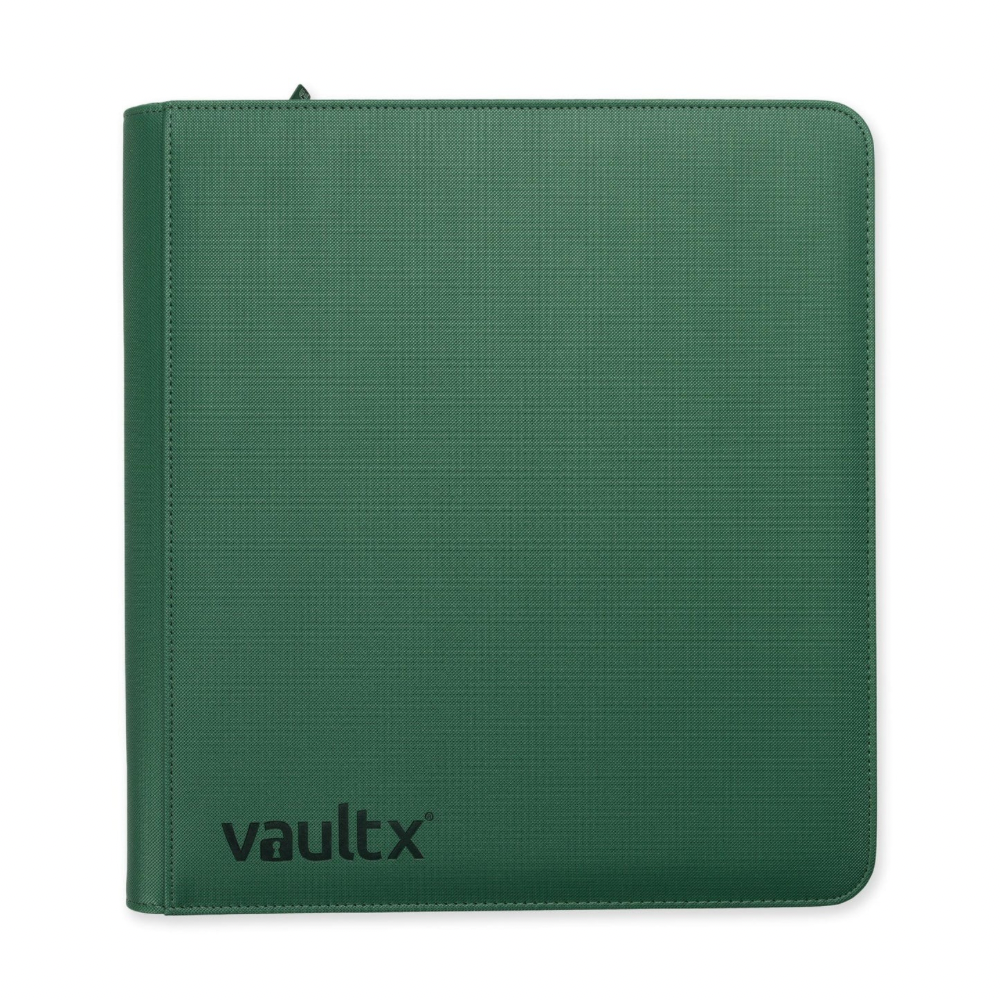 Vault X 12 Pocket Sideloading Zip Binder Metallic Green
