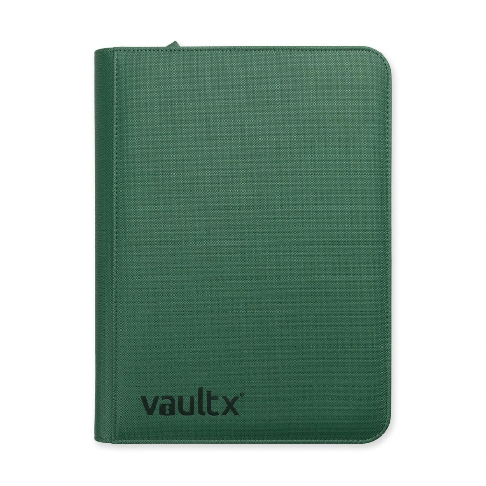 Vault X 9 Pocket Sideloading Zip Binder Metallic Green