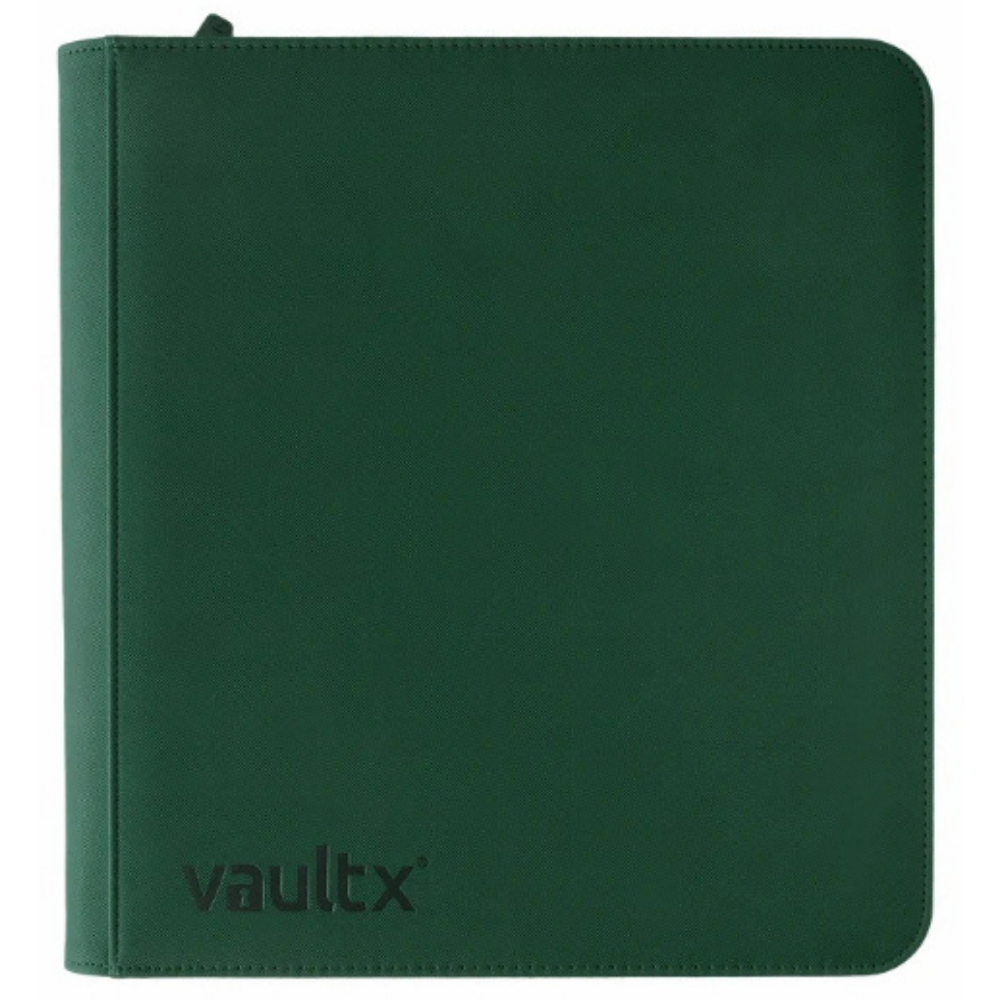 Vault X 12 Pocket Sideloading Zip Binder Green
