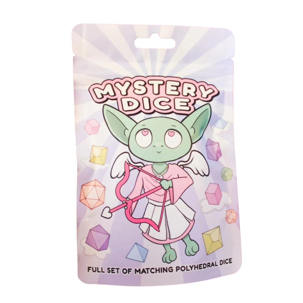 Mystery Dice Goblin Full Set Of Matching Polyhedral Valentine Dice