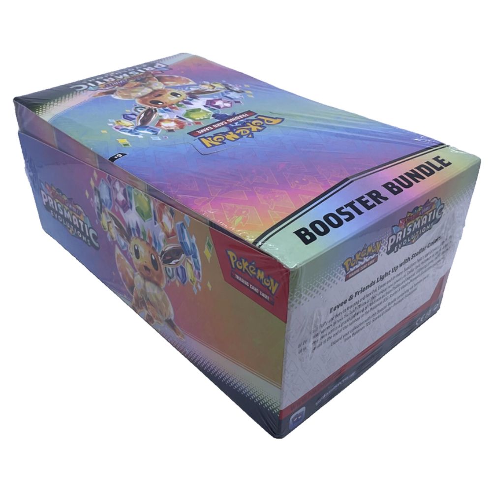 Pokemon Scarlet & Violet Prismatic Evolutions Sealed Booster Bundle Case