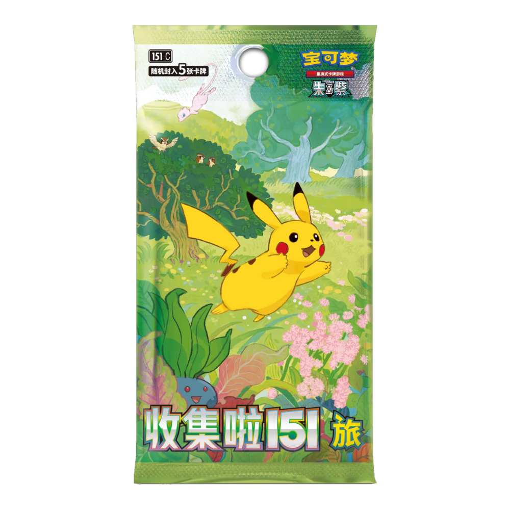 Simplified Chinese Pokemon 151 Slim Booster Pack