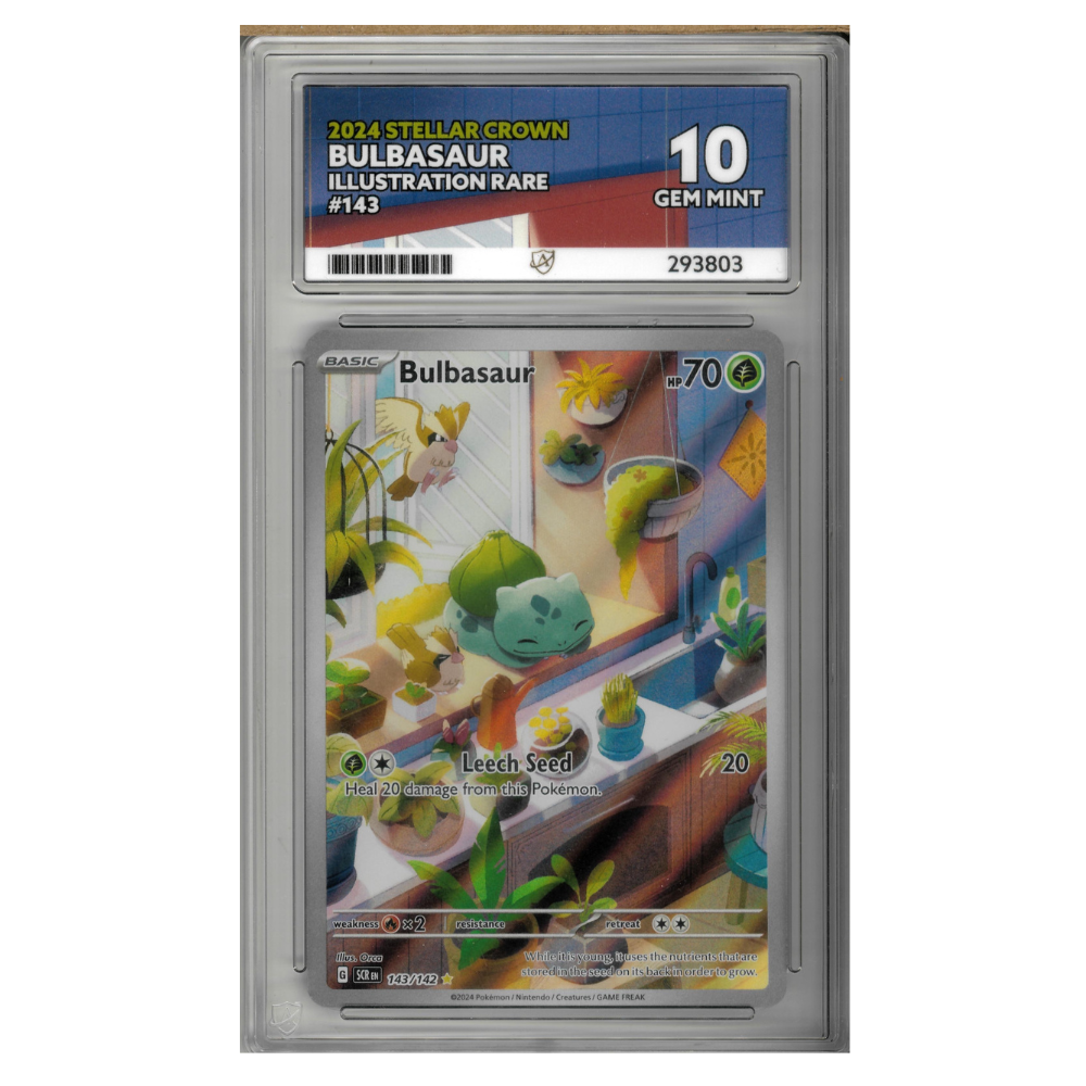 Pokemon Bulbasaur 143 Stellar Crown ACE GRADED 10
