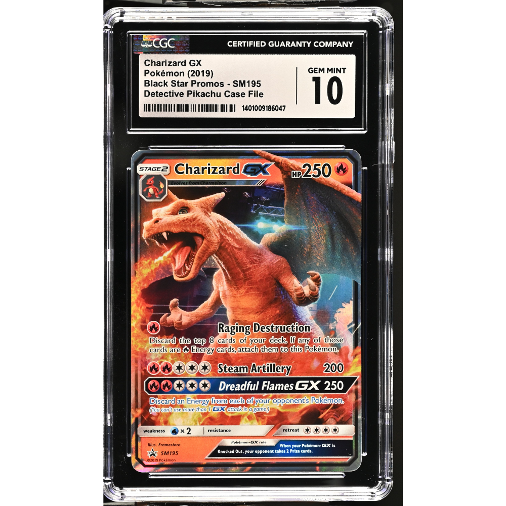 Pokemon Charizard GX SM195 Black Star Promo CGC 10