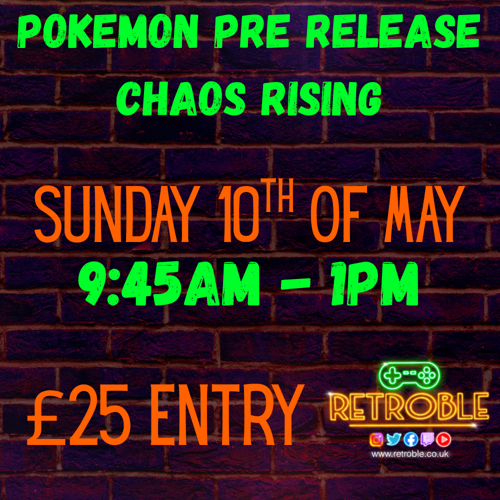 Pokemon Pre Release Mega Evolution Chaos Rising