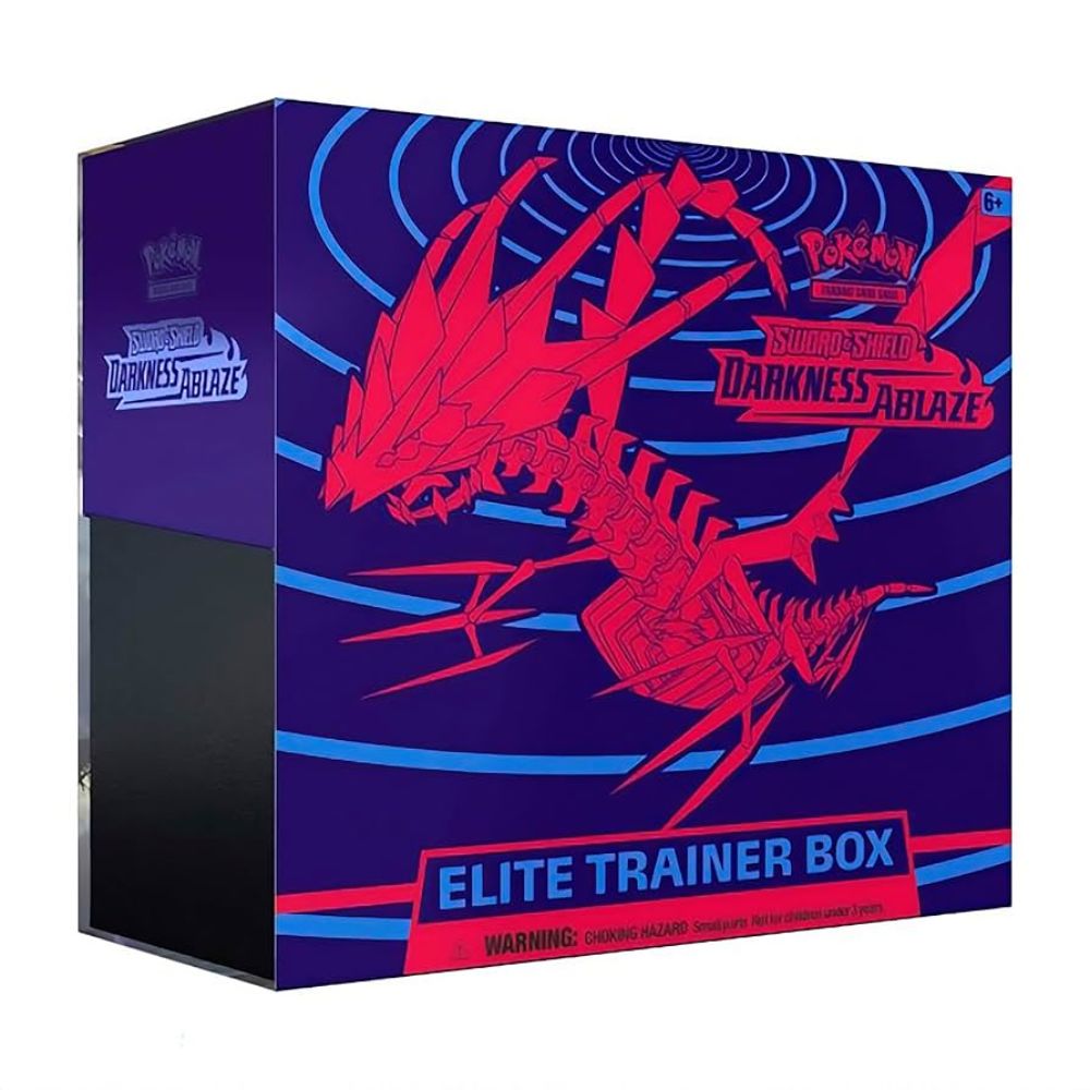 Pokemon Sword & Shield Darkness Ablaze Elite Trainer Box And Acrylic Case