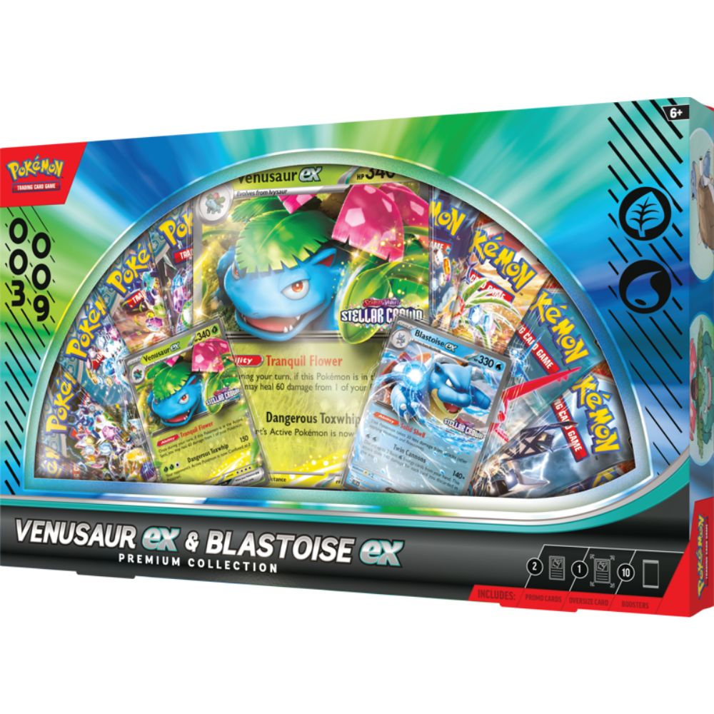 Pokemon Venusaur EX & Blastoise EX Premium Collection Box