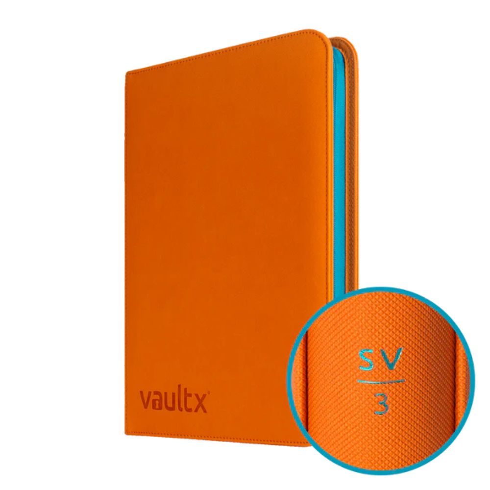 Vault X SV3 Obsidian Flames 9 Pocket Zip Binder